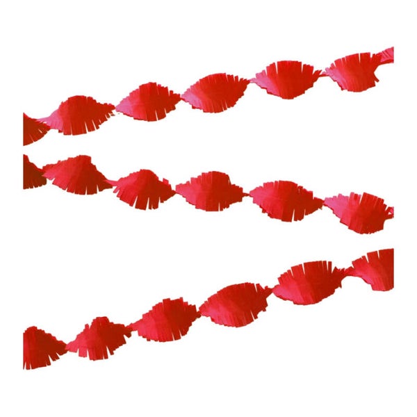 Crepe slinger rood