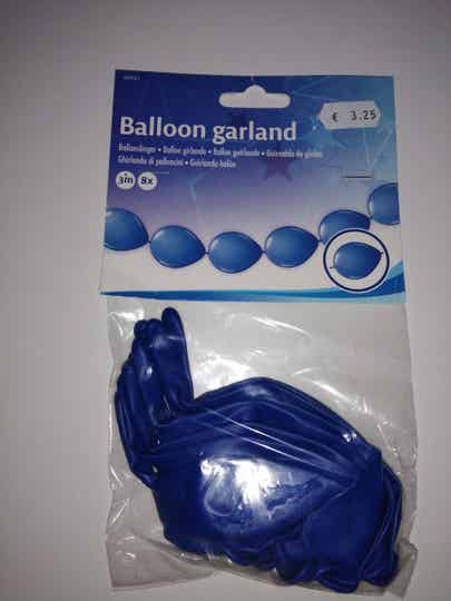 Guirlande ballonnen blauw