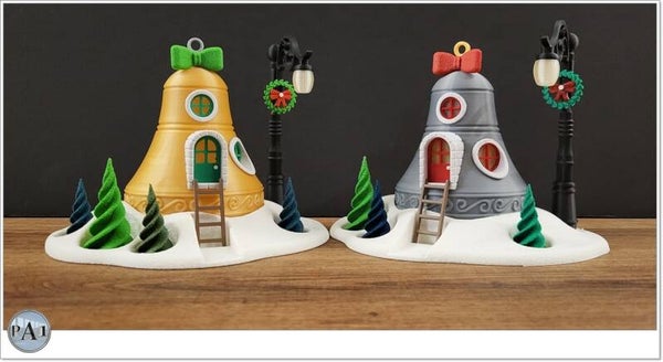 Teelicht Halter, Elfen Wohnhaus - Die Glocke/ Weihnachtsdekoration