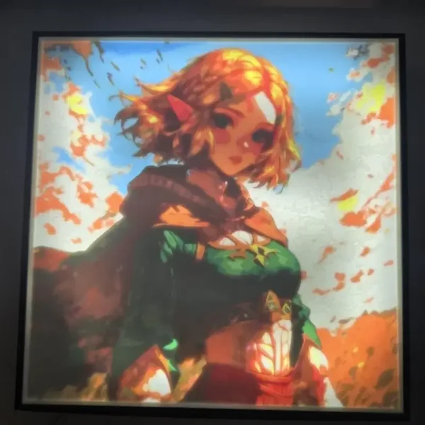 The Legend of Zelda - Lithophane, Bilderrahmen hinterleuchtet