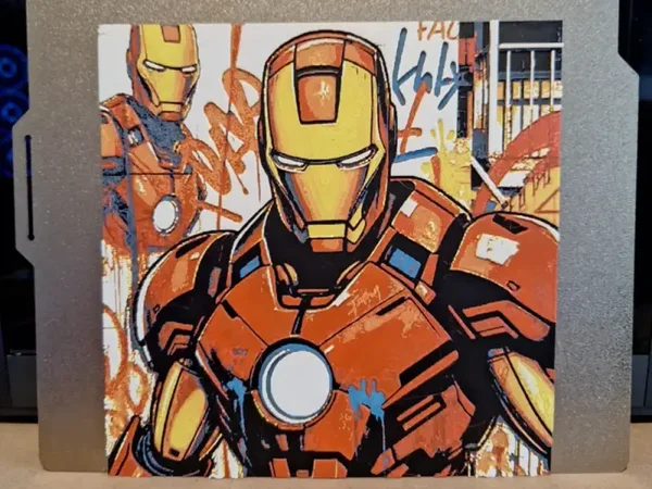 Iron Man Graffitti, 3D Poster, Hueforge, Marvel Comics, FanArt