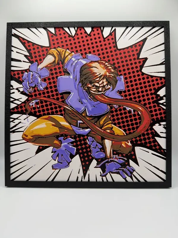 Toad, die Kröte - X-Men Hueforge, 3D gedruckte Wandkunst