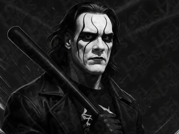 WCW, WWE, Sting, Steve Borden, Hueforge, 3D gedruckte Wandkunst