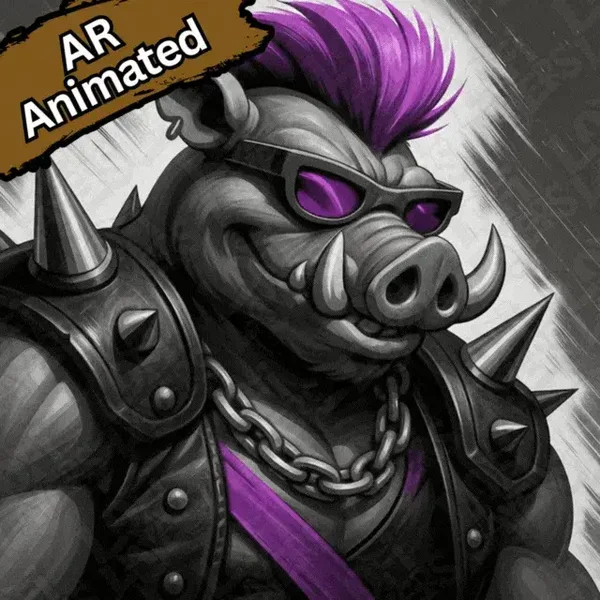 Bebop & Rocksteady 3D Poster, Hueforge