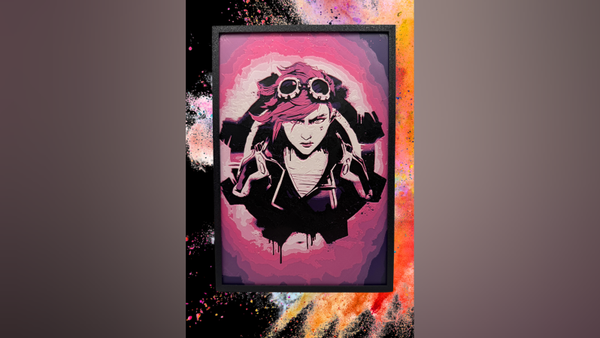 Vi, Arcane, Hueforge, 3D gedruckte Wandkunst