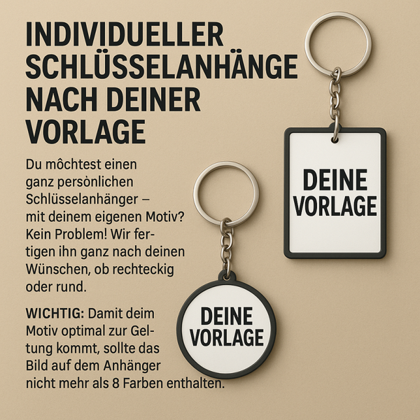 Schlüsselanhänger, individuell gestalten lassen