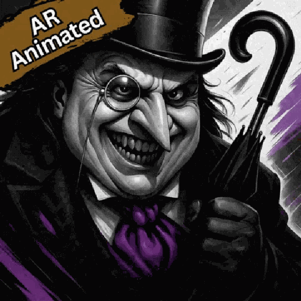 Pinguin, Oswald Cobblepot, 3D Poster, Hueforge
