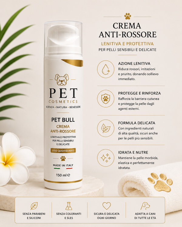 PET BULL - CREMA ANTI - ROSSORE 150ML
