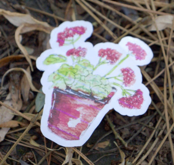 GERANIUM - sticker géant