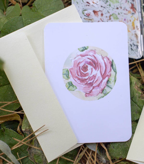 ROSE - carte format A5