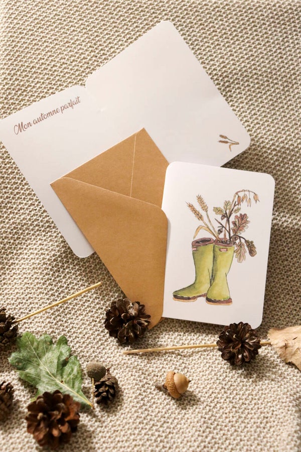 LES BOTTES - cartes avec enveloppe