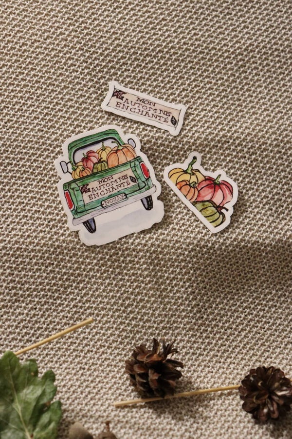 LE PICK-UP D'AUTOMNE - autocollants et aimants