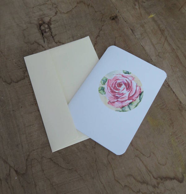 CARTE ROSE - format A6