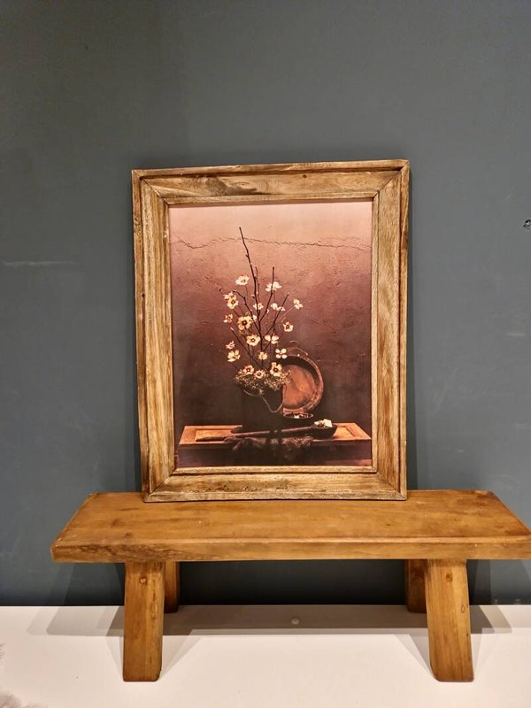 Schilderij met houten lijst