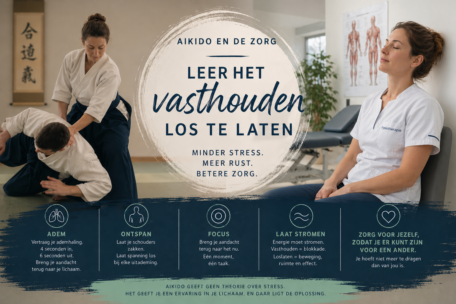 Leer het vasthouden los te laten. Verminder de werkdruk en verlaag je stress.