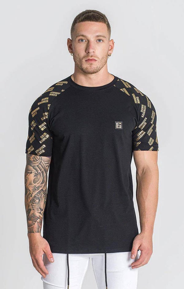 BLACK ERROR RAGLAN TEE