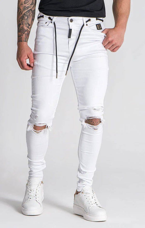 WHITE ERROR SKINNY JEANS