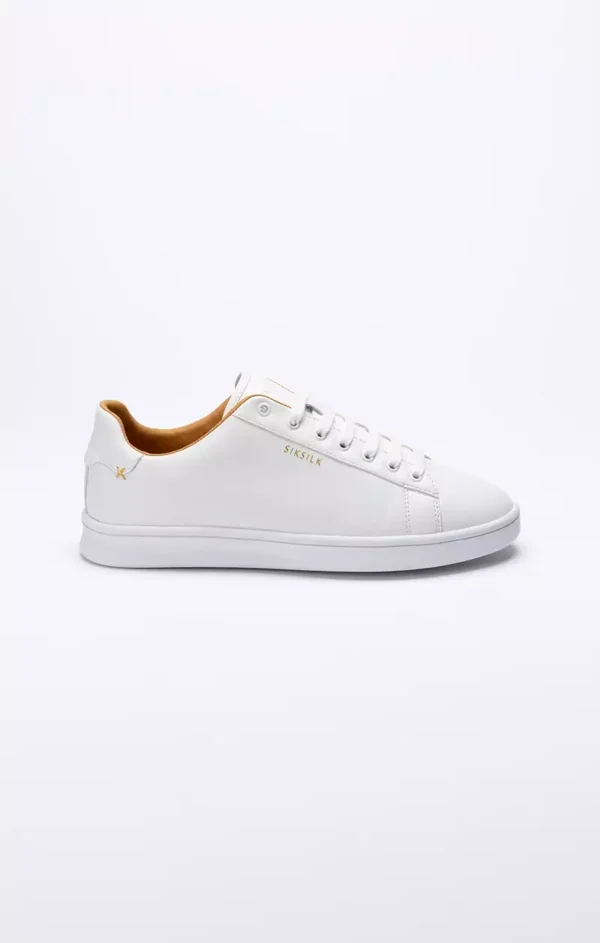 SikSilk White Low-Top Casual Trainer