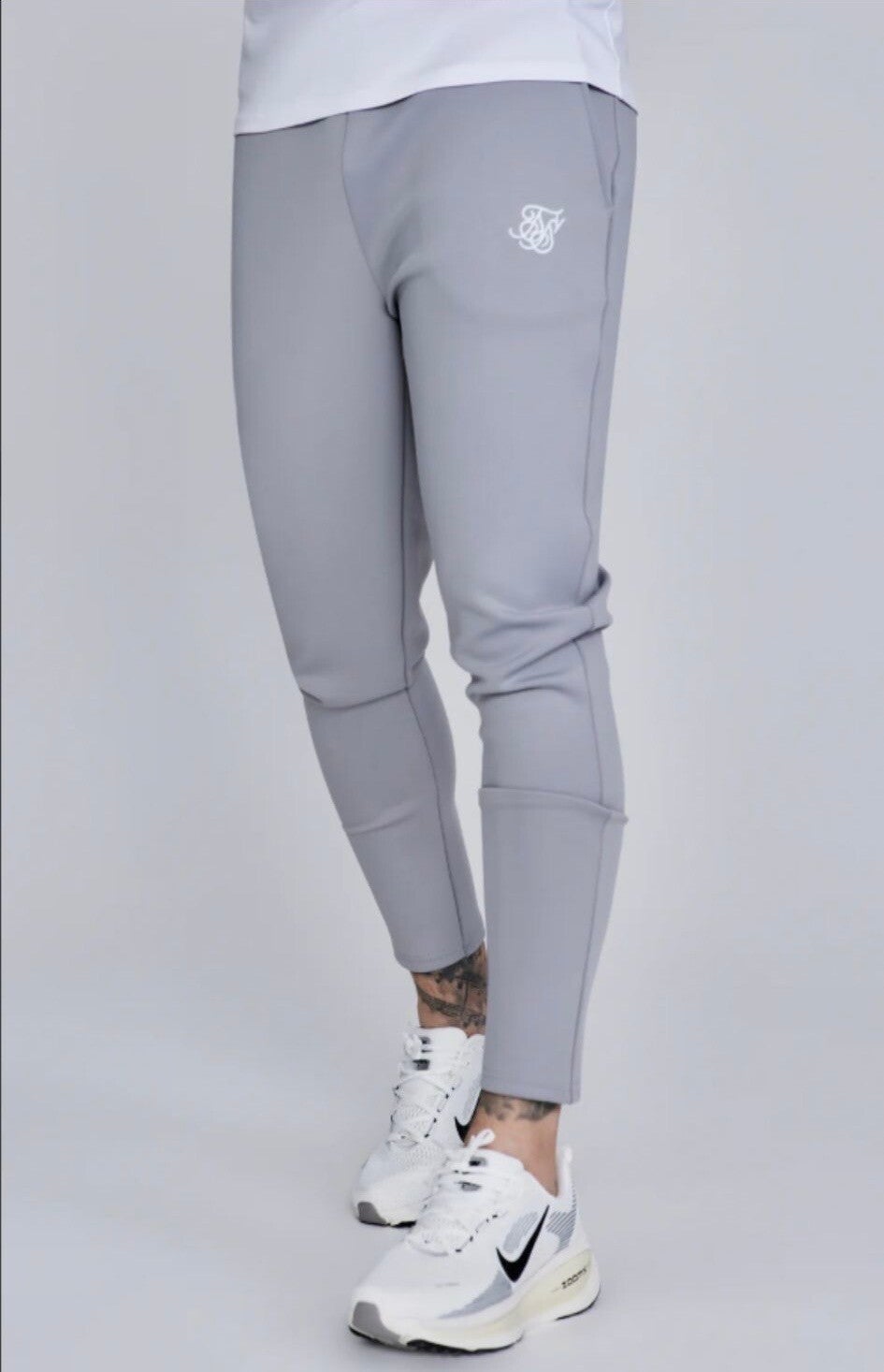 Grey Essentials Poly Joggers