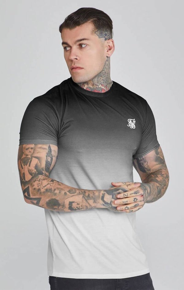 SikSilk grey fade T-shirt