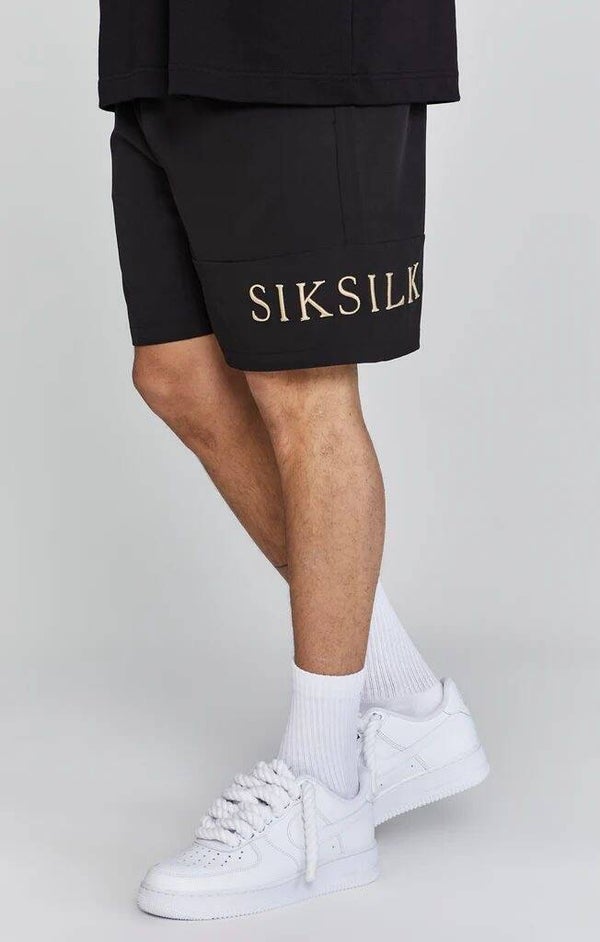 SikSilk black SwimShorts