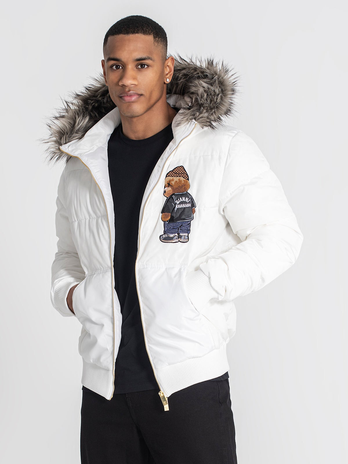 White Bear Puffer Jacket