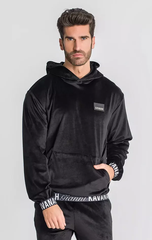 Black Montecarlo Elastic Hoodie