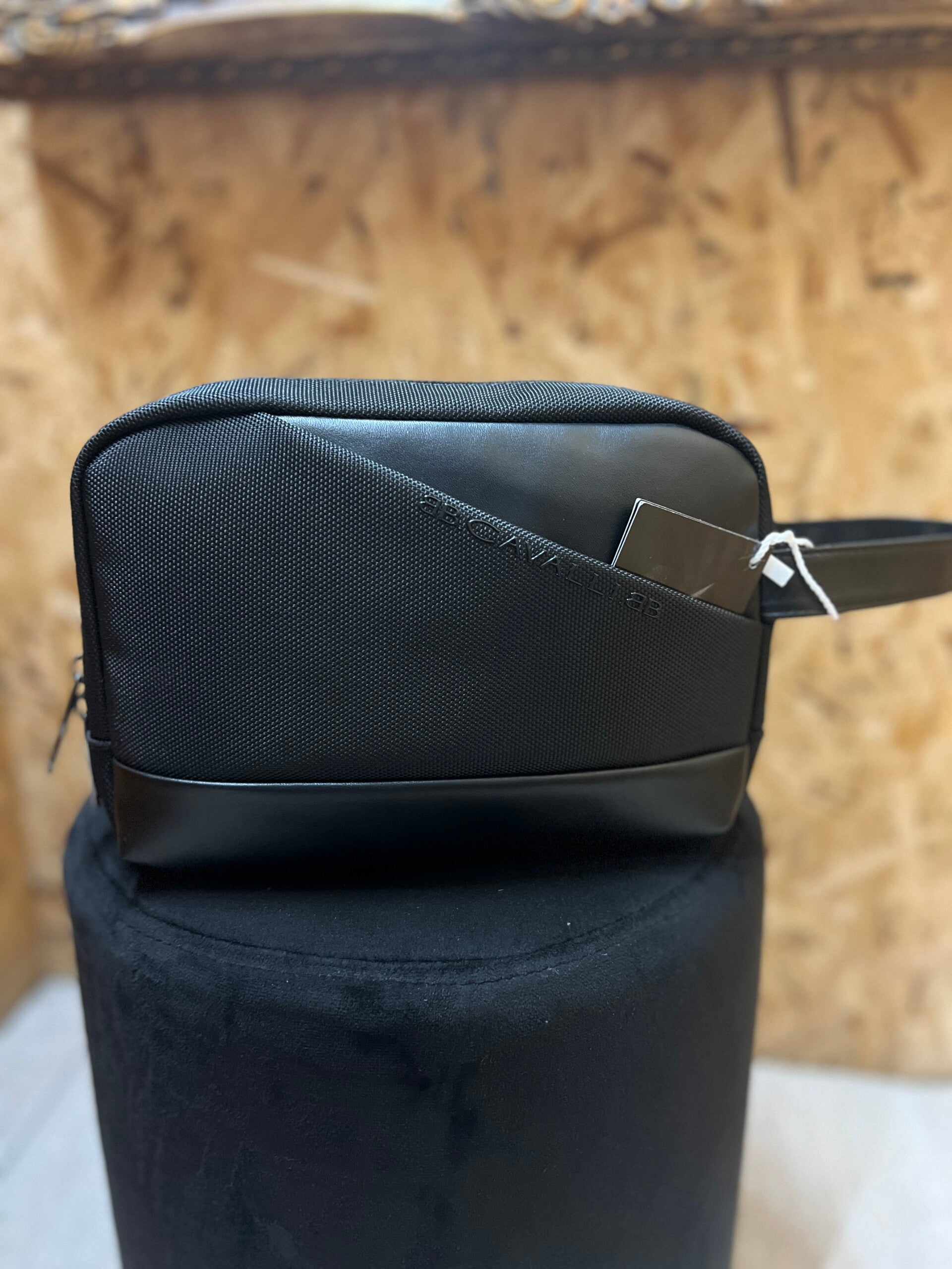 Distinctive Black Toiletry Bag