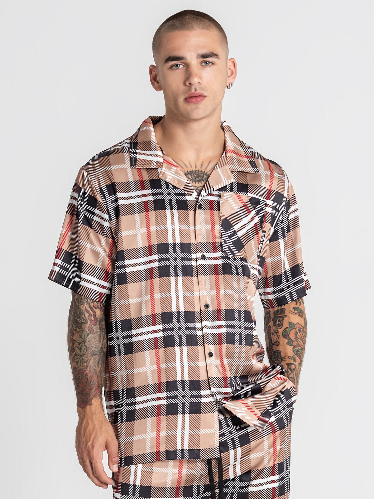 Multicolor British Satin Shirt