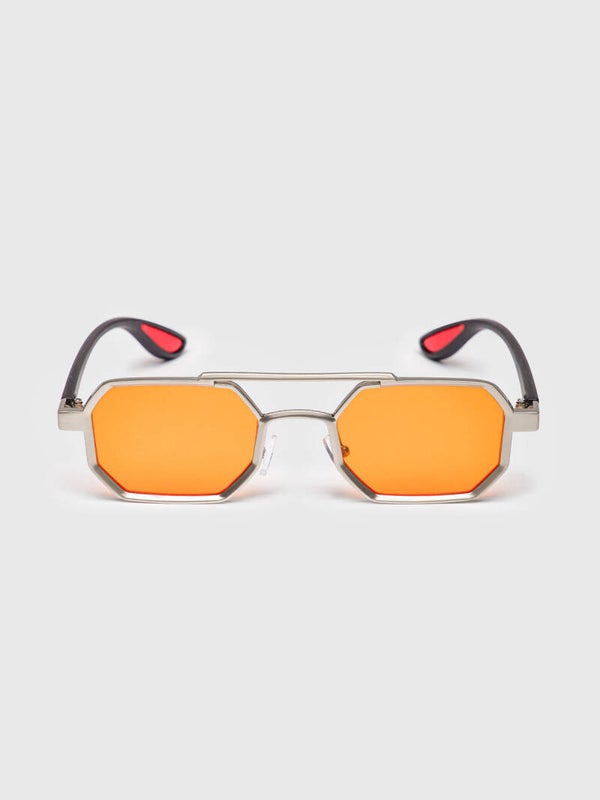 Orange Metal Sunglasses