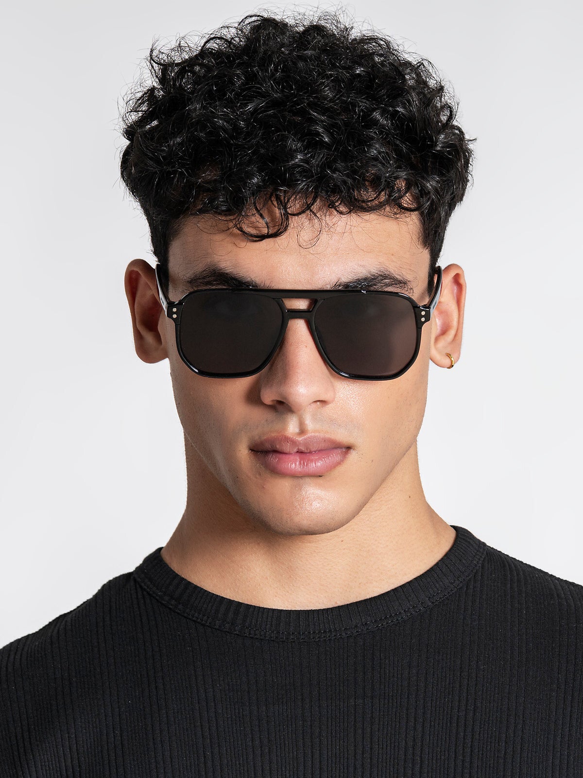 Black Pilot Sunglasses