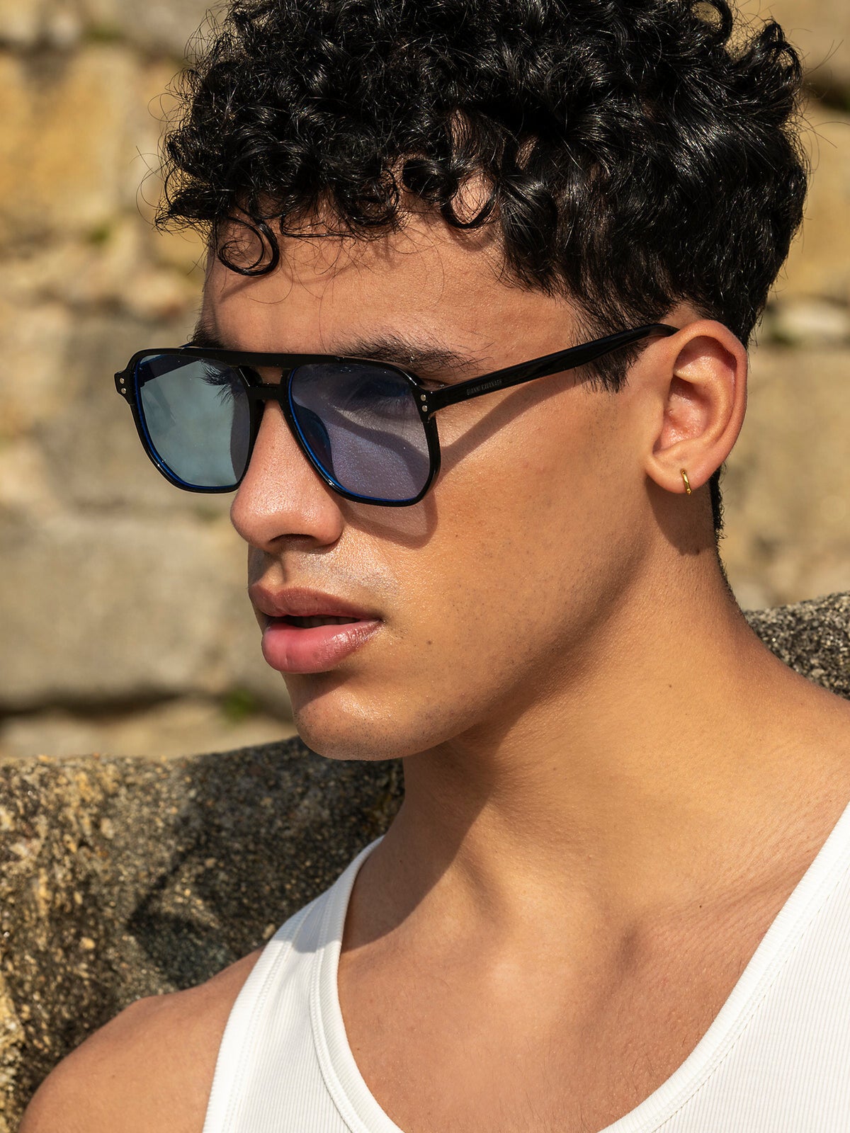 Blue Pilot Sunglasses
