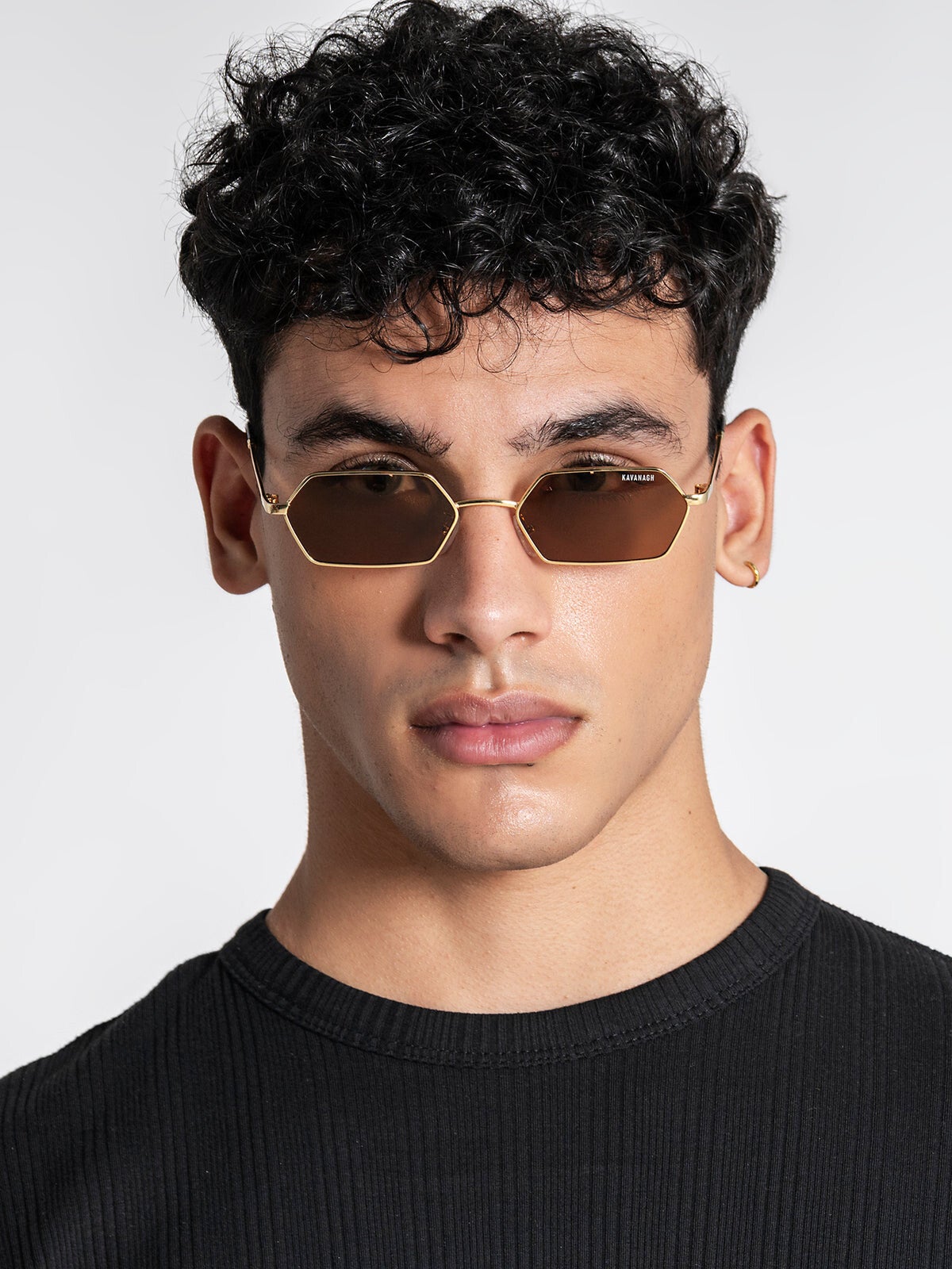 Orange Geometric Sunglasses