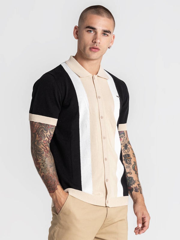 Black Tower Knit Shirt