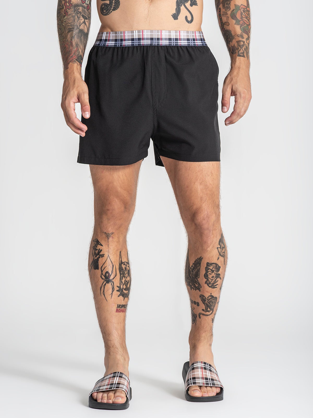 Black british swimshorts