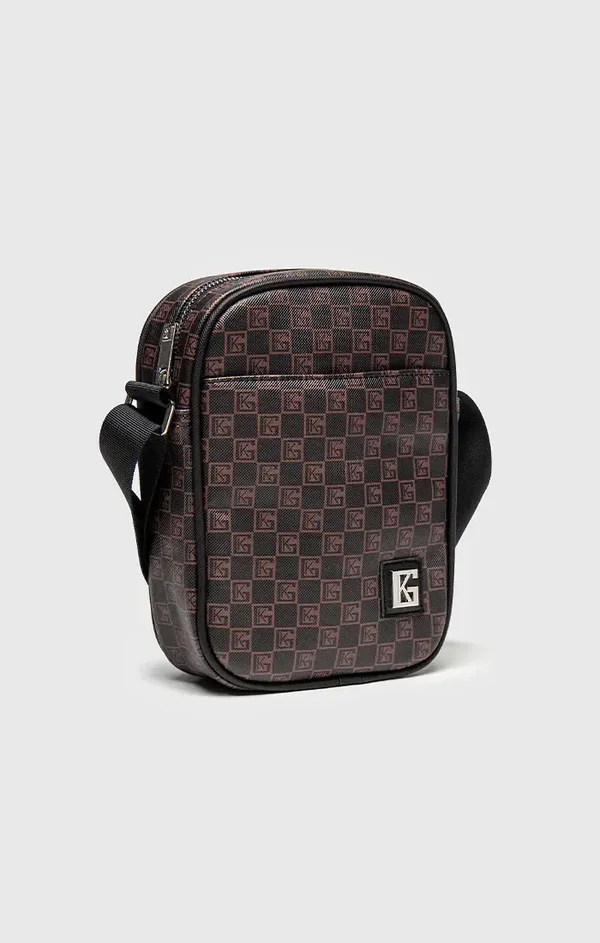 Brown ID clone Vertical shoulder bag