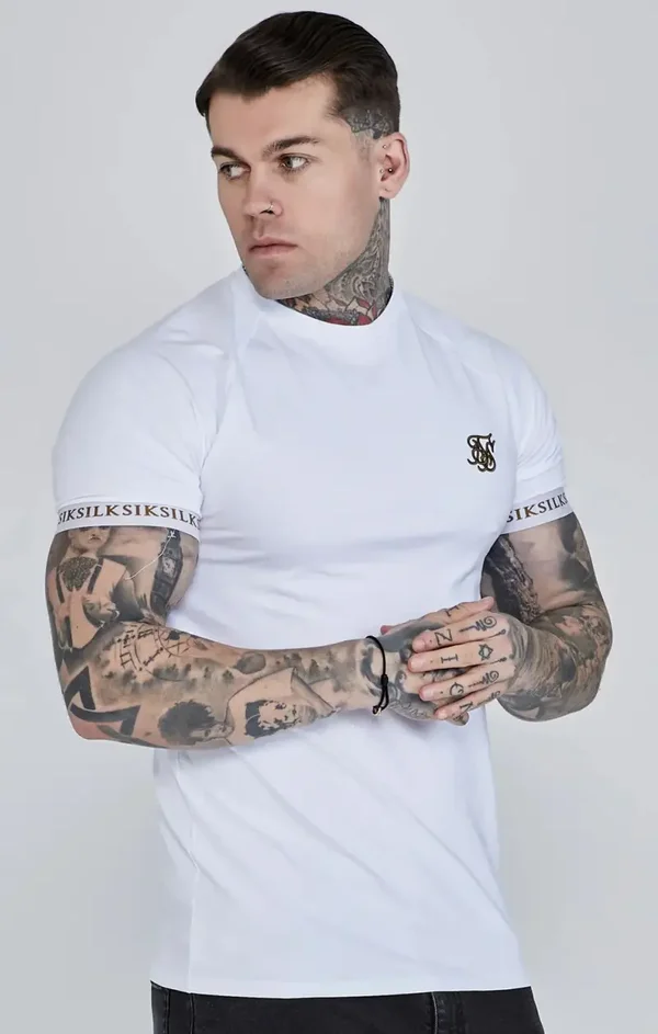SikSilk White tech t-shirt