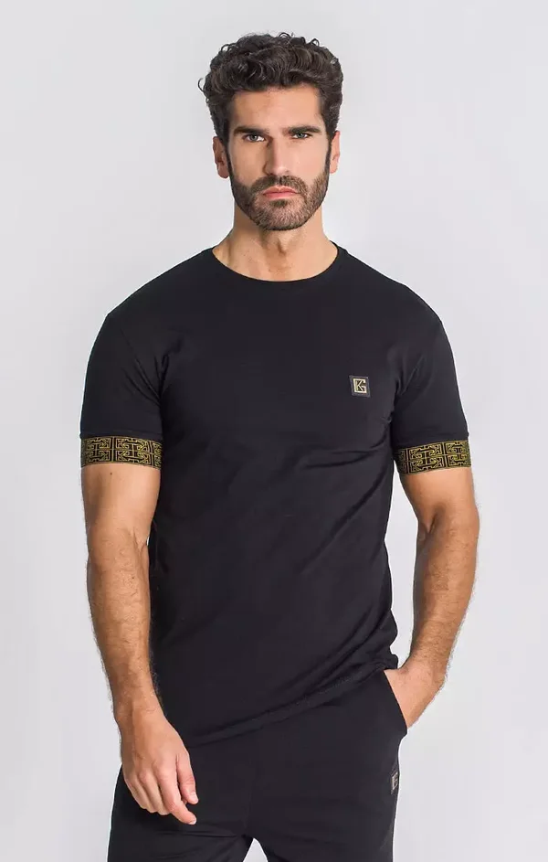 Black Explosion Elastic Tee