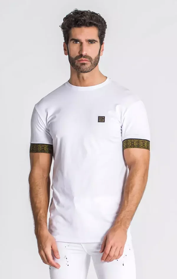 White Explosion Elastic Tee