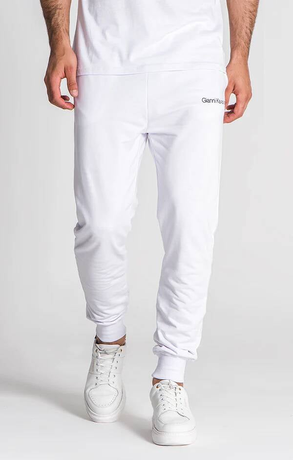 WHITE ESSENTIAL MICRO JOGGERS