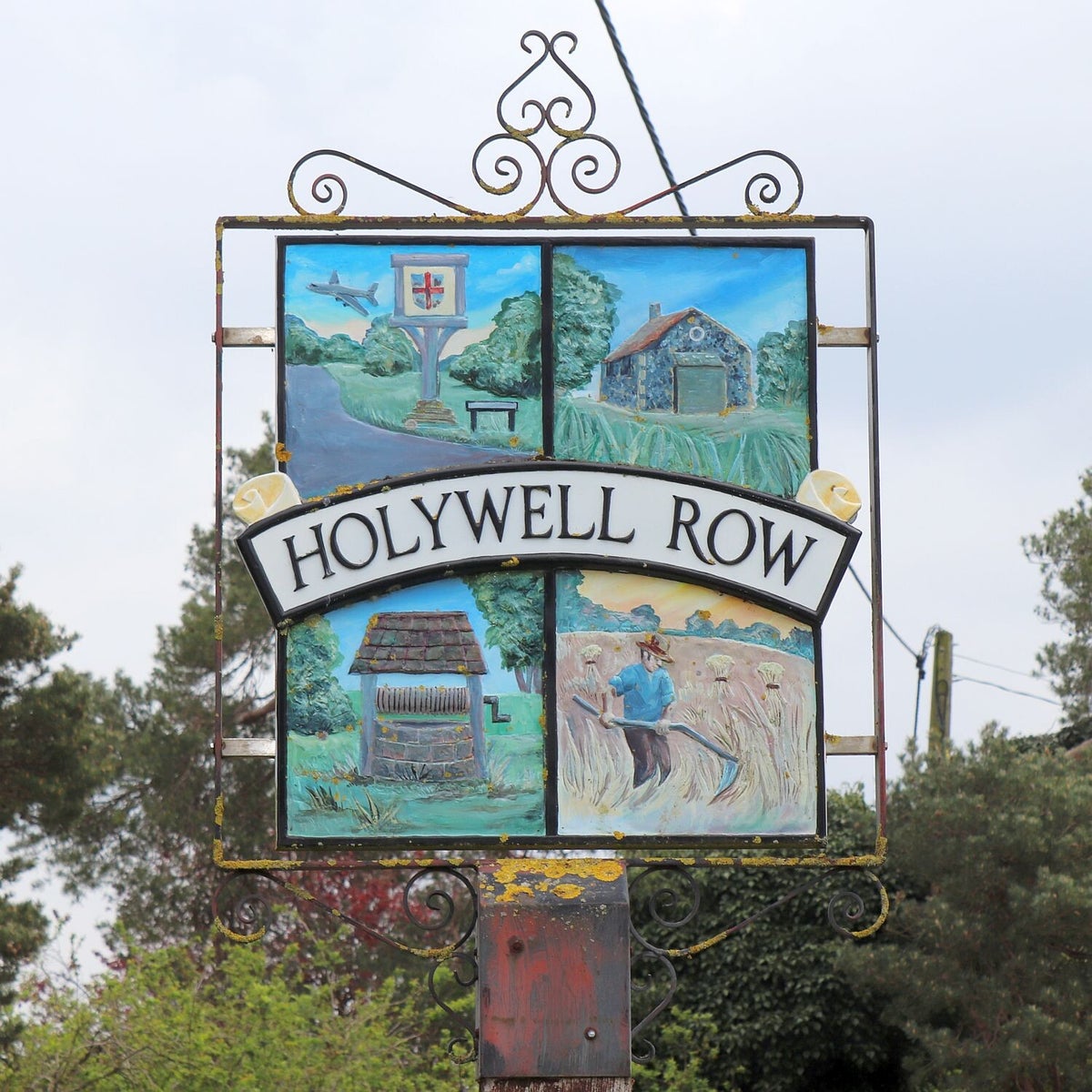 Holywell Row Suffolk Village Signs