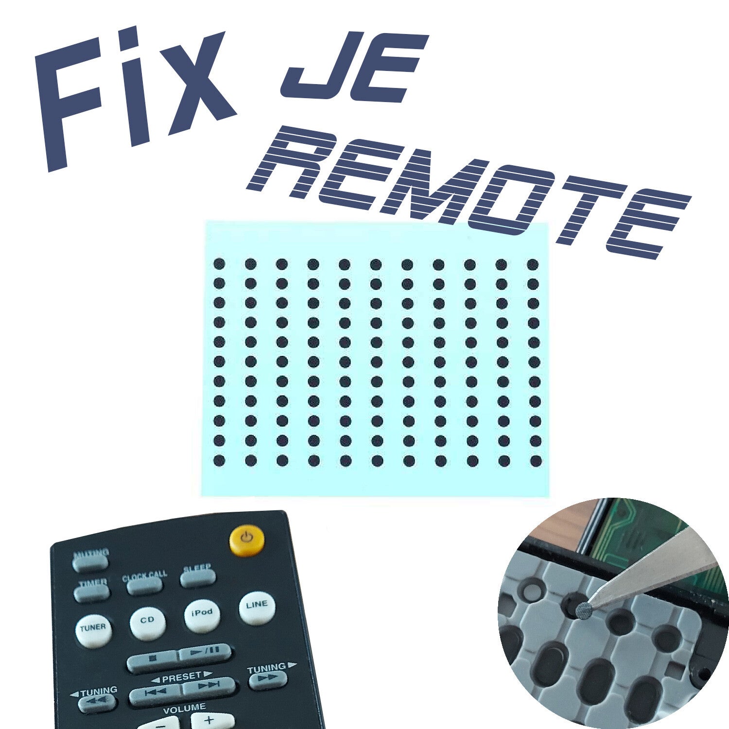 Afstandsbediening reparatie pads