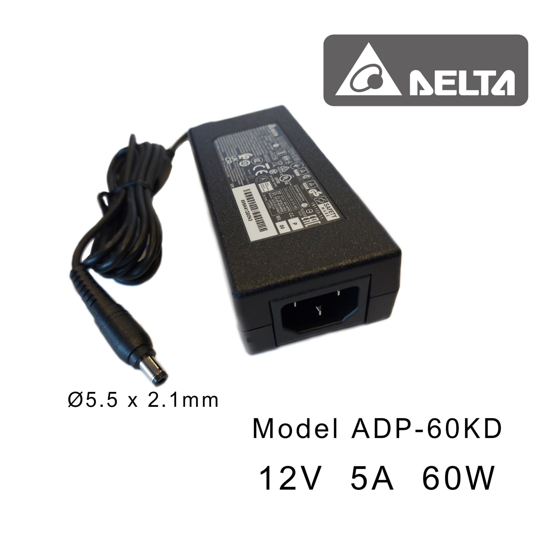 Delta universele adapter ADP-60KD 12V 5A 60 W