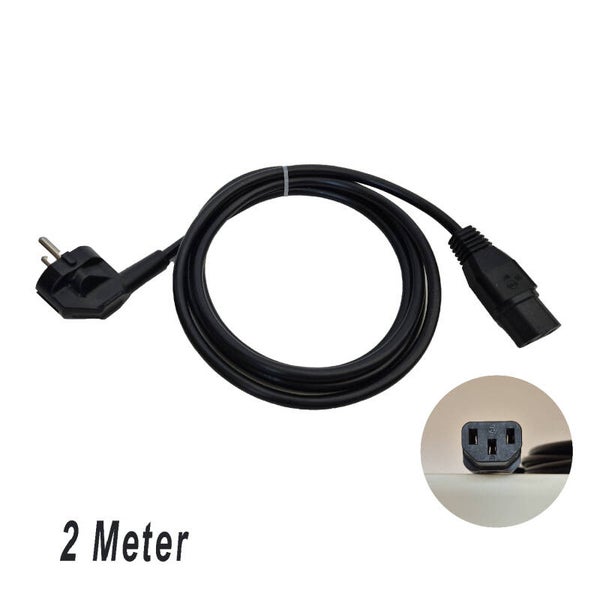 C13 Netsnoer (2 meter) Voedingskabel