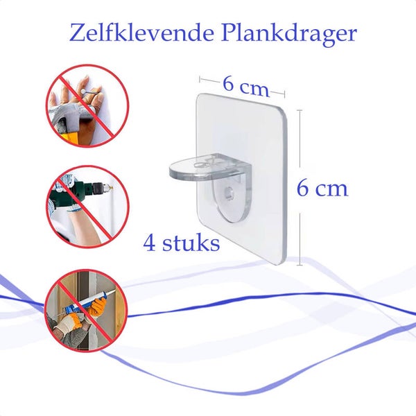 Zelfklevende plankdragers - Vier Paar