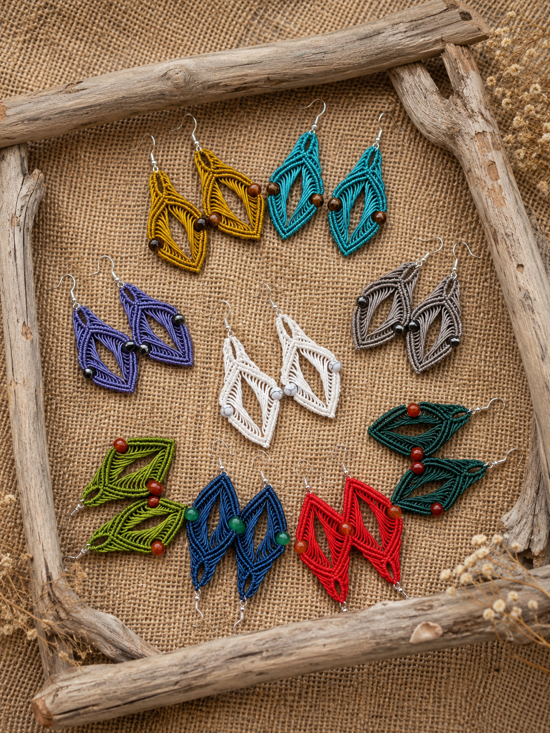 boucles d oreilles accordéons