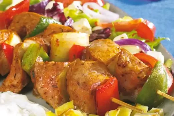 Brochette Met Aardappelsalade & Een Slaatje - Prijs Per Persoon (Levering 08/07/2026)