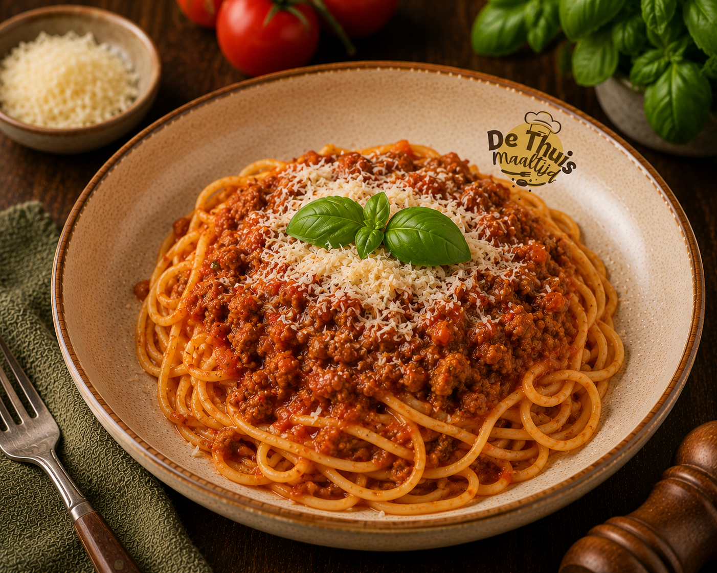 VERSE Spaghetti Bolognese (Met Potje Gemalen Kaas) - Prijs Per Persoon (Levering 17/06/2026)