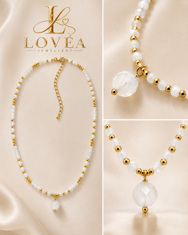 ✨ Collier Cristal de Roche 🤍