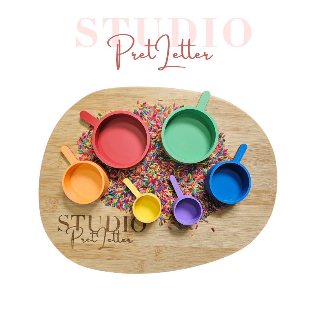Schepjes set PLA Kleur regenboog set